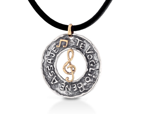 Ciondolo scritta e simbolo collezione "Napul'è"