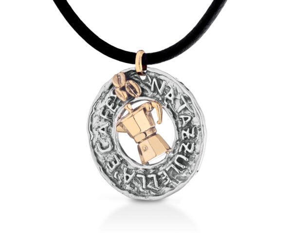 Ciondolo scritta e simbolo collezione "Napul'è"