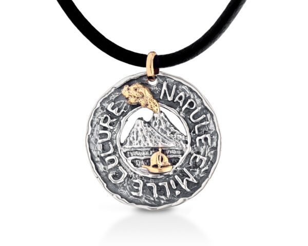 Ciondolo scritta e simbolo collezione "Napul'è"